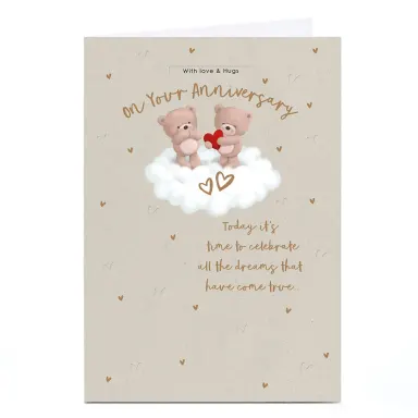 Hugs Anniversary Card - All The Dreams That Have Come True