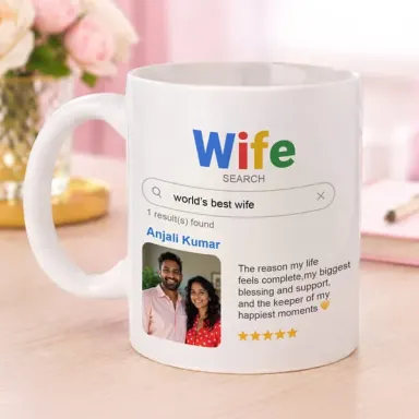 Personalized Google Search Mug for Wife
