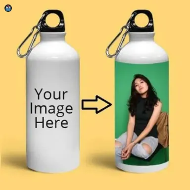 Personalized Photo Printed Aluminum Water Bottle 750 mL – Custom Image Sipper Bottle