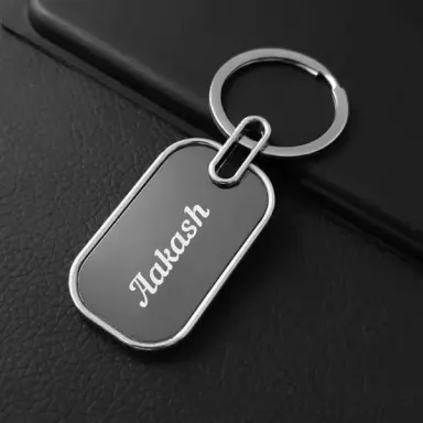 Personalized Metal Name Keychain