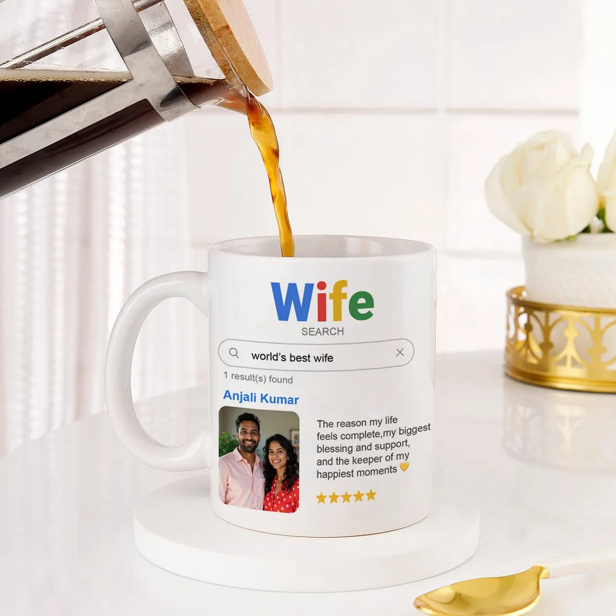 Personalized Google Search Mug for Wife - Image 3