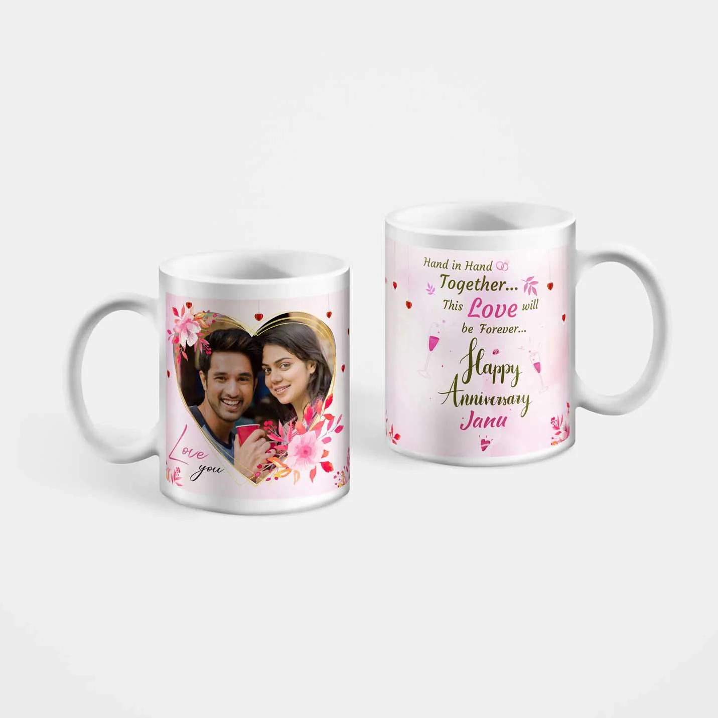 Personalised Anniversary Photo Mug