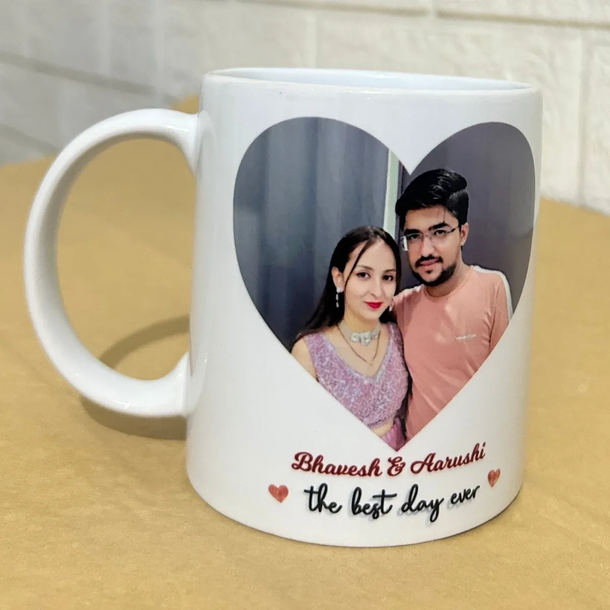 Personalized Photo & Date Calendar Mug – For Anniversary - product view 2
