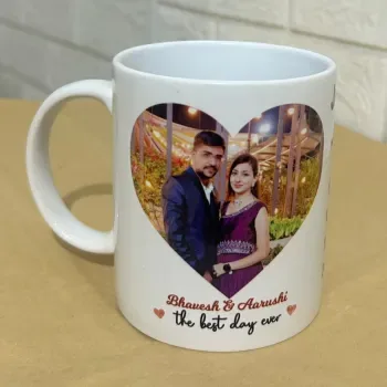Personalized Photo & Date Calendar Mug – For Anniversary