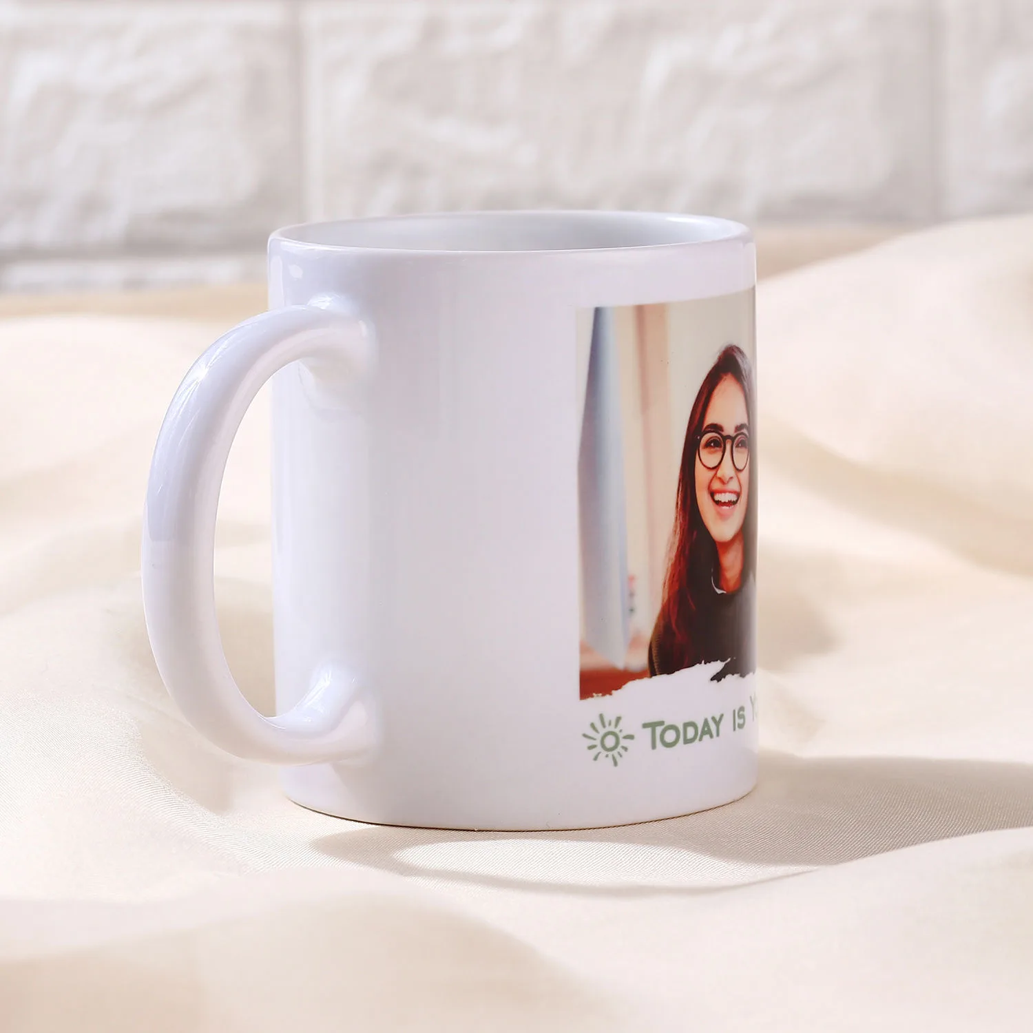 Personalised Photo Printed White Ceramic Coffee Mug (325 ml) - product view 9