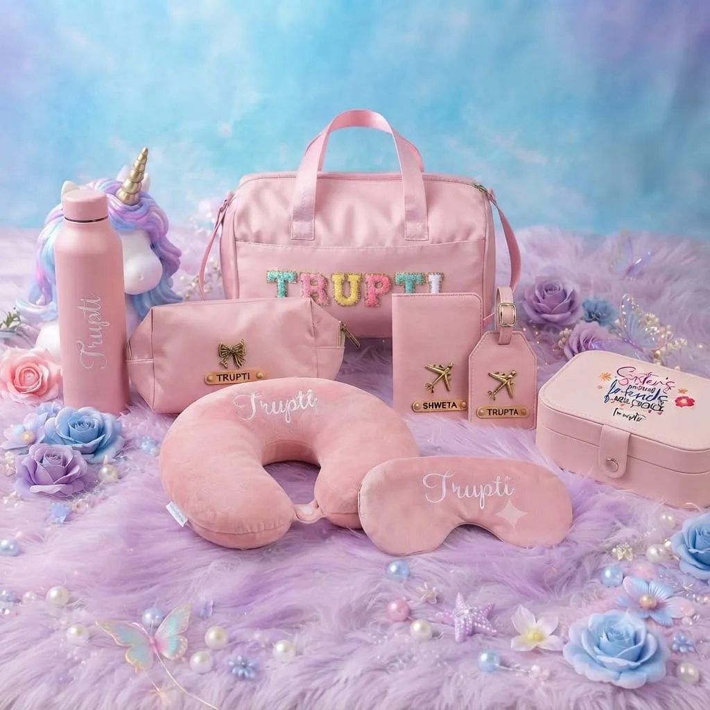 Personalized 8-Piece Travel Combo Set - Image 2