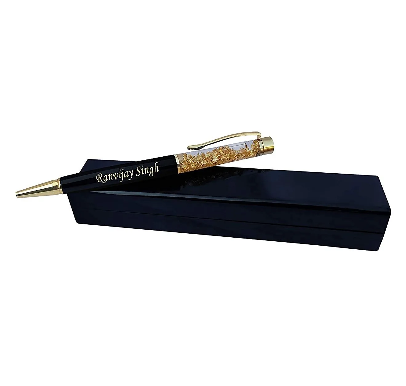Personalized Black & Gold Pen – Custom Name Gift Pen - Image 2