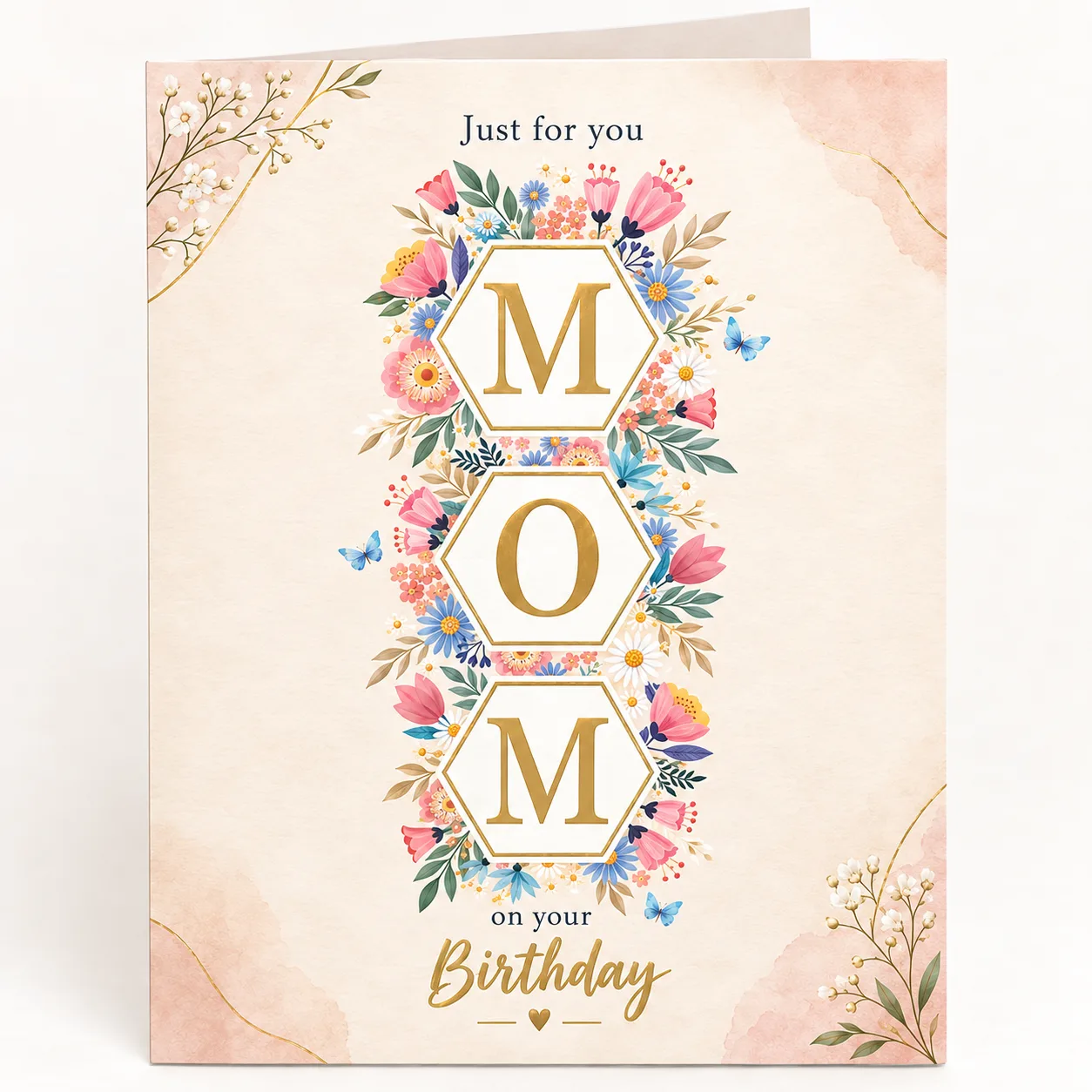 Personalised MOM Birthday Card for Mother