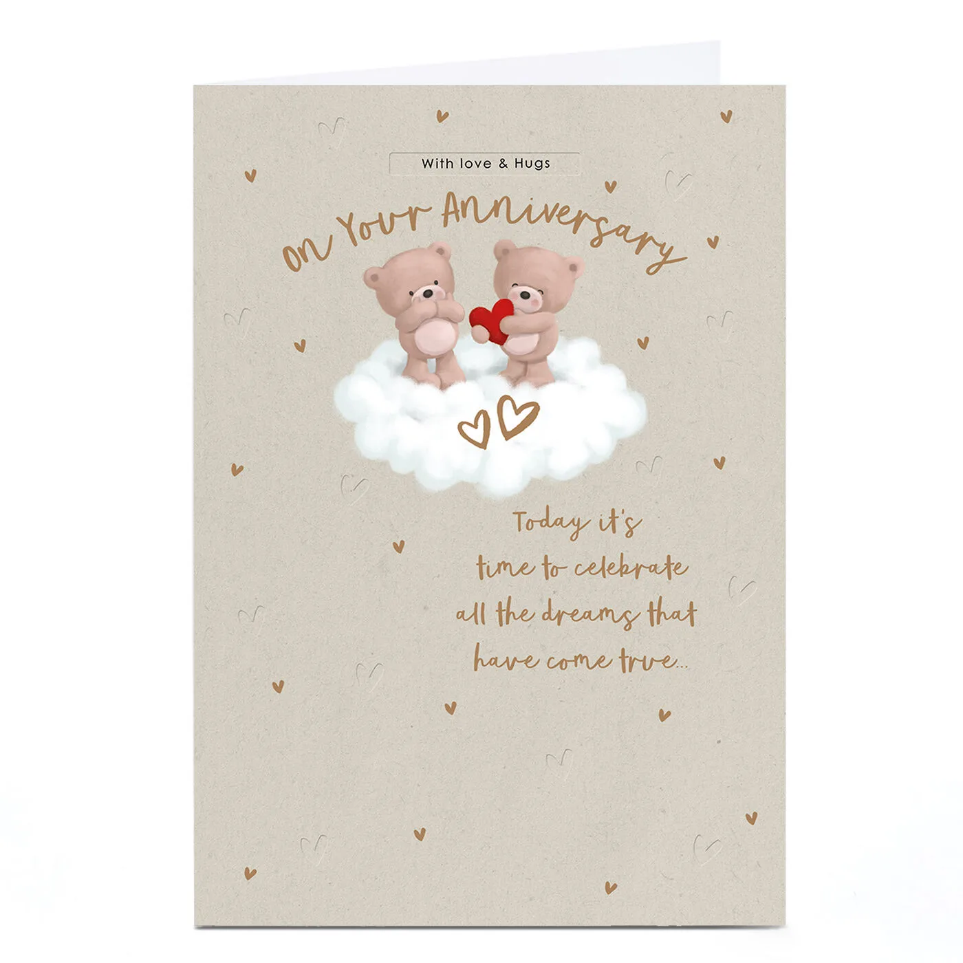 Hugs Anniversary Card - All The Dreams That Have Come True