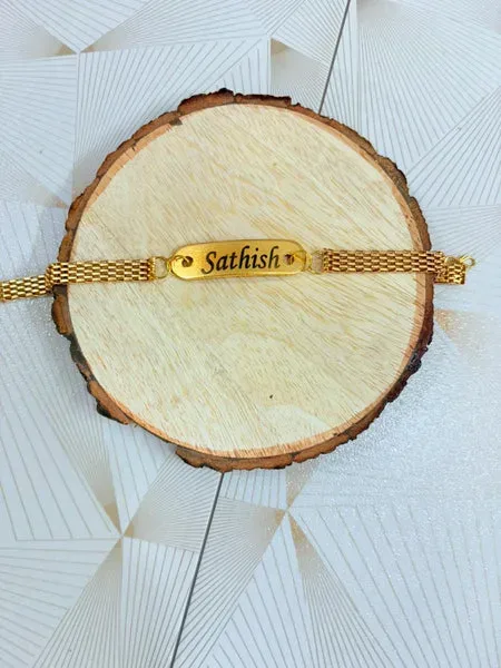 Rakhi Variant 2 – Metal Bracelet Rakhi | Stylish & Durable Design - Image 2