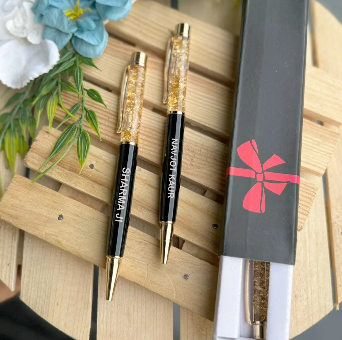 Personalized Black & Gold Pen – Custom Name Gift Pen