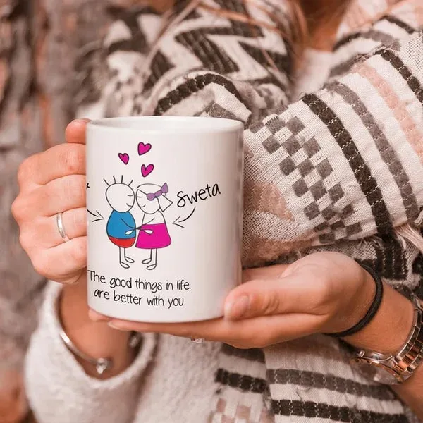 Personalized ‘Good Things Have Got Better’ Ceramic Mug - product view 3