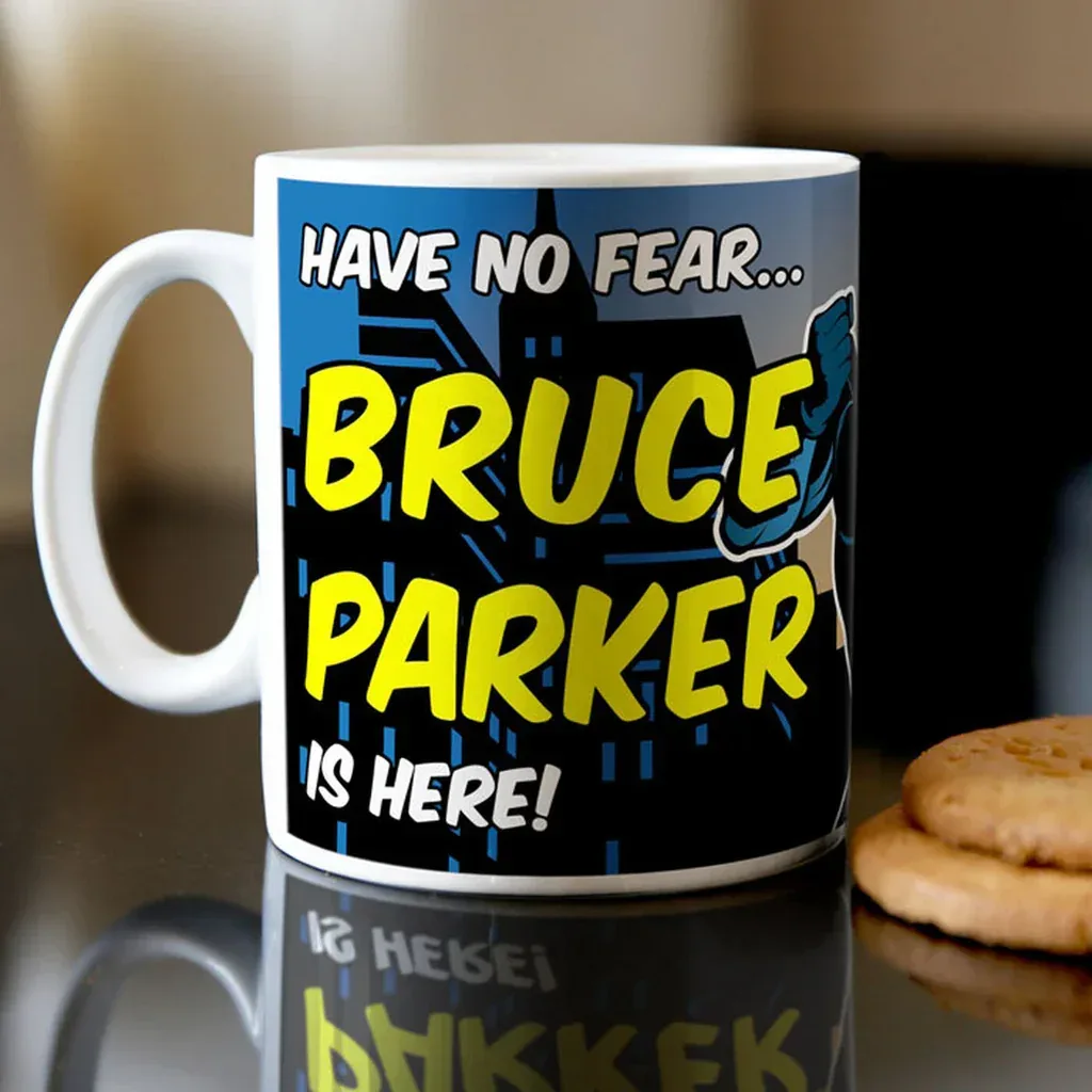 Personalized Superhero Mug | Have No Fear Custom Name Mug