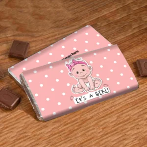 Personalised Chocolate Bar - It's A Girl!