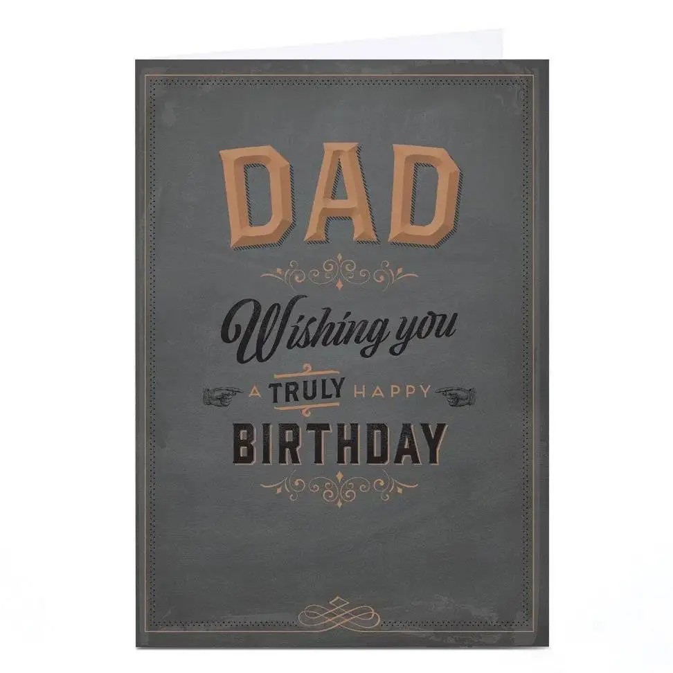 Personalised Birthday Card – A Truly Happy Birthday Dad