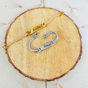Personalised Rakhi 102 – Diamond Bracelet Style for Your Special Brother